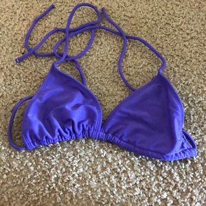 Purple string bikini top